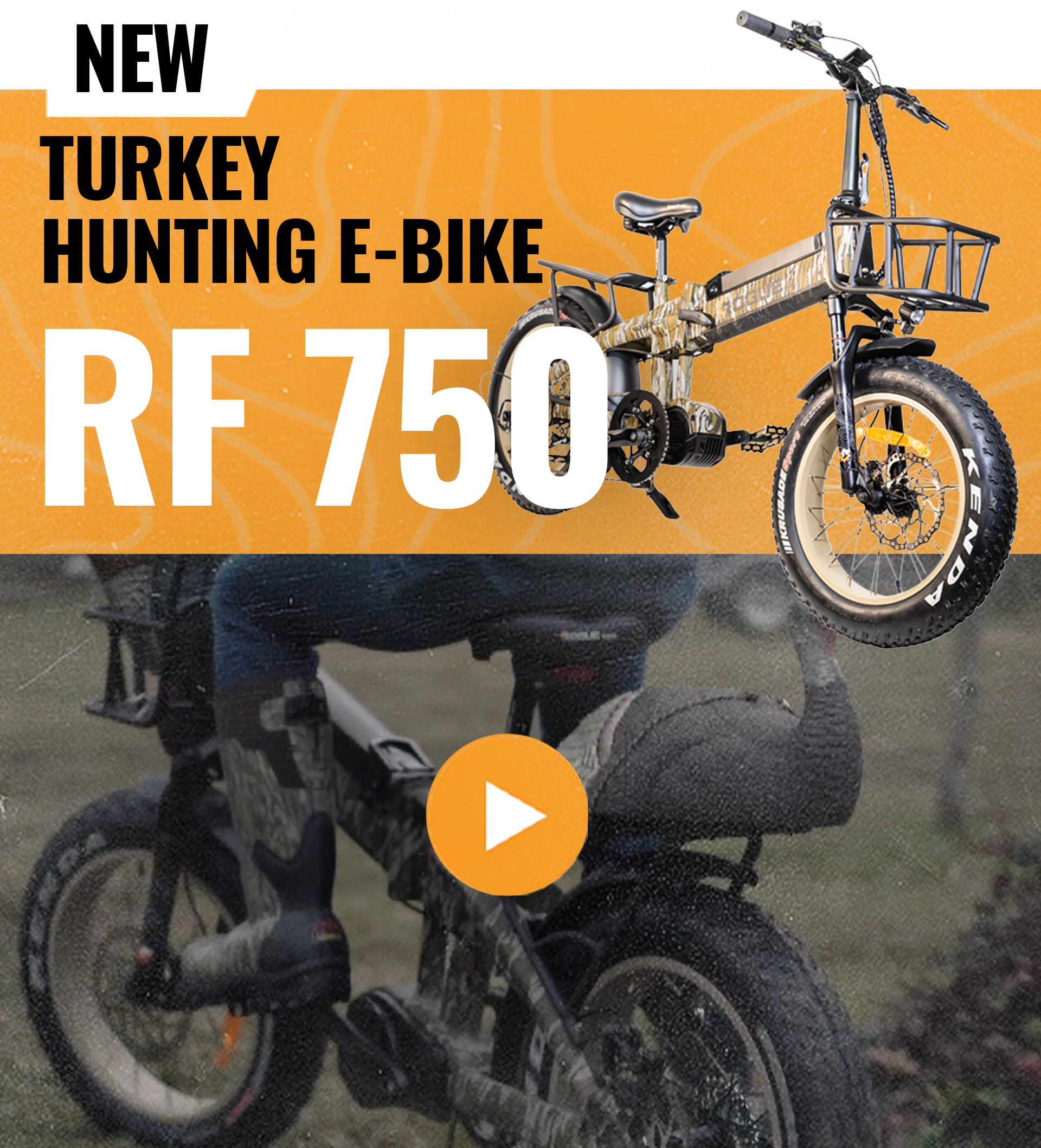 Ultimate Turkey E-Bike RF750 mossy oak bottomlands